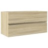 Armoire d'évier Chêne sonoma 90x38,5x45 cm Aggloméré 632824632824