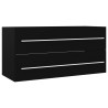 Armoire d'évier Noir 100x38,5x48 cm Bois d’ingénierie 632825632825