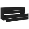 Armoire d'évier Noir 100x38,5x48 cm Bois d’ingénierie 632825632825