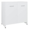 Armoire de salle de bain Blanc 60x33x61 cm Bois d'ingénierie 632827632827