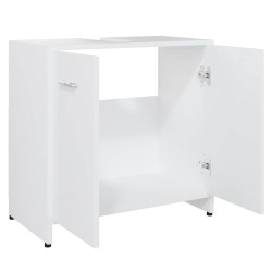 Armoire de salle de bain Blanc 60x33x61 cm Bois d'ingénierie 632827632827