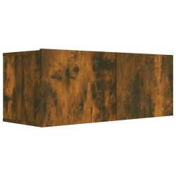 Meuble TV chêne fumé 80x30x30 cm bois d'ingénierie 632829632829