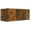 Meuble TV chêne fumé 80x30x30 cm bois d'ingénierie 632829632829