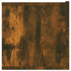 Meuble TV chêne fumé 80x30x30 cm bois d'ingénierie 632829632829