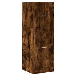 Armoire d'apothicaire chêne fumé 40x41x118 cm bois d'ingénierie 632834632834