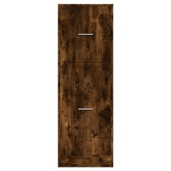 Armoire d'apothicaire chêne fumé 40x41x118 cm bois d'ingénierie 632834632834