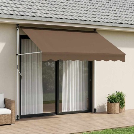 Auvent rétractable manuel Taupe 300 cm 632835632835