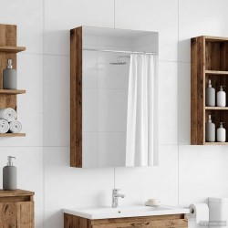 Armoire Miroir de Salle de Bain Bois ancien 30 x 10,5 x 50 cm 632836632836