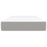 Matelas de lit à ressorts ensachés fermeté moyenne Gris clair 90x190x20cm Tissu 632837632837