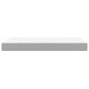 Matelas de lit à ressorts ensachés fermeté moyenne Gris clair 90x190x20cm Tissu 632837632837