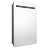 Armoire de salle de bain à miroir LED anthracite 60x11x80 cm 632841632841