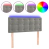 Tête de lit à LED Gris clair 100x5x78/88 cm Velours 632846632846