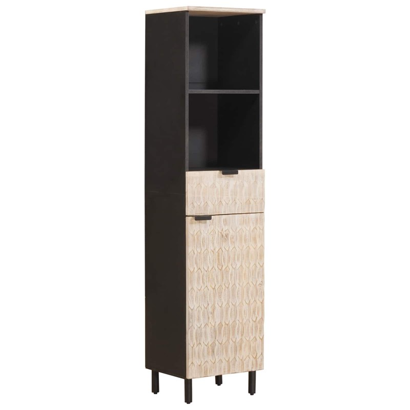 Armoire de salle de bain Noir et Blanc 38 x 33 x 160 cm 632847632847