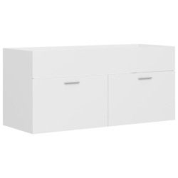 Armoire d'évier avec lavabo intégré Blanc Aggloméré 632848632848