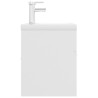 Armoire d'évier avec lavabo intégré Blanc Aggloméré 632849632849