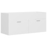 Armoire d'évier Blanc 100x38,5x46 cm Bois d’ingénierie 632850632850