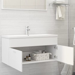 Armoire d'évier Blanc 100x38,5x46 cm Bois d’ingénierie 632850632850