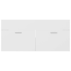 Armoire d'évier Blanc 100x38,5x46 cm Bois d’ingénierie 632850632850