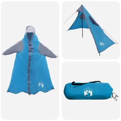 Poncho de pluie 2-en-1 avec capuche Bleu 262 x 126 x 130 cm 632852632852