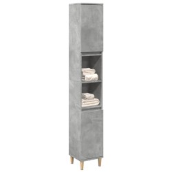 Armoire de salle de bain gris béton 30x30x190 cm 632855632855