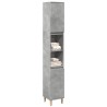 Armoire de salle de bain gris béton 30x30x190 cm 632855632855