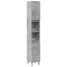 Armoire de salle de bain gris béton 30x30x190 cm 632855632855