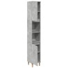 Armoire de salle de bain gris béton 30x30x190 cm 632855632855