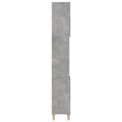Armoire de salle de bain gris béton 30x30x190 cm 632855632855