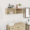 Armoire murale de bain chêne sonoma 100x25x30cm bois ingénierie 632856632856