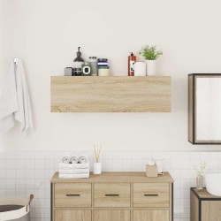 Armoire murale de bain chêne sonoma 100x25x30cm bois ingénierie 632856632856