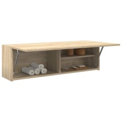 Armoire murale de bain chêne sonoma 100x25x30cm bois ingénierie 632856632856