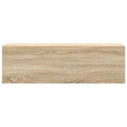 Armoire murale de bain chêne sonoma 100x25x30cm bois ingénierie 632856632856