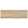 Armoire murale de bain chêne sonoma 100x25x30cm bois ingénierie 632856632856