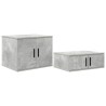 Armoire de rangement 2 pcs Gris béton 108 x 41 x 40 cm 632858632858