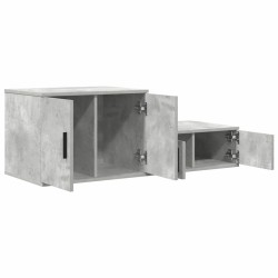 Armoire de rangement 2 pcs Gris béton 108 x 41 x 40 cm 632858632858