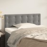 Tête de lit Gris clair 100x5x78/88 cm Velours 632860632860