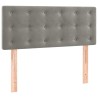 Tête de lit Gris clair 100x5x78/88 cm Velours 632860632860