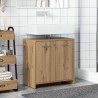 Armoire lavabo de salle de bain chêne artisanal 60x33x60 cm 632862632862