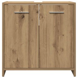 Armoire lavabo de salle de bain chêne artisanal 60x33x60 cm 632862632862