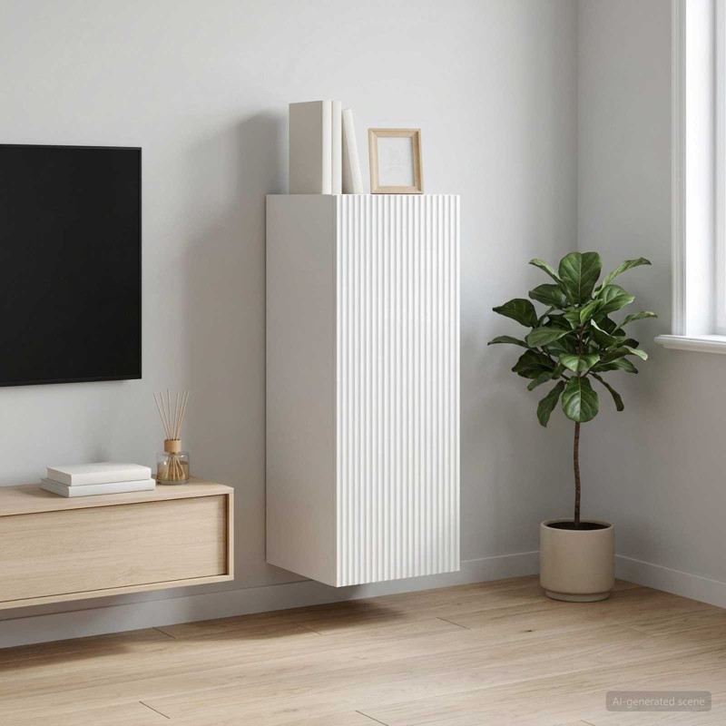 Armoire Murale Blanc brillant 33 x 34,5 x 90 cm 632870632870