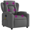 Fauteuil de massage inclinable gris foncé tissu 632871632871