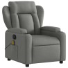 Fauteuil de massage inclinable gris foncé tissu 632871632871