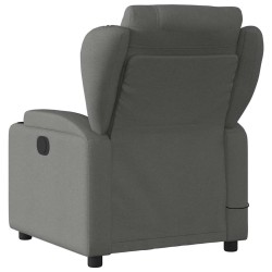 Fauteuil de massage inclinable gris foncé tissu 632871632871