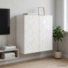 Armoire Murale Blanc brillant 59 x 31 x 60 cm Bois d'ingénierie 632872632872