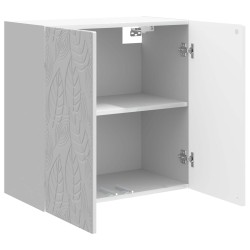 Armoire Murale Blanc brillant 59 x 31 x 60 cm Bois d'ingénierie 632872632872
