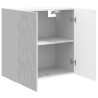 Armoire Murale Blanc brillant 59 x 31 x 60 cm Bois d'ingénierie 632872632872