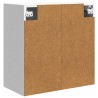 Armoire Murale Blanc brillant 59 x 31 x 60 cm Bois d'ingénierie 632872632872