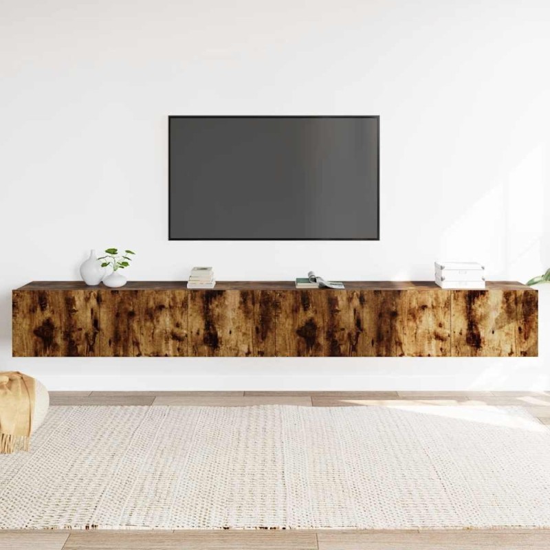 Ensemble de meubles TV 3 pcs Chêne fumé Bois d'ingénierie 632884632884