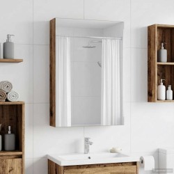 Armoire Miroir de Salle de Bain Bois ancien 40 x 10,5 x 60,5 cm 632886632886