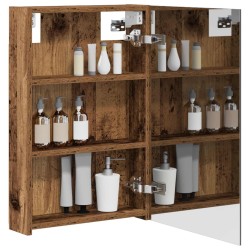 Armoire Miroir de Salle de Bain Bois ancien 40 x 10,5 x 60,5 cm 632886632886